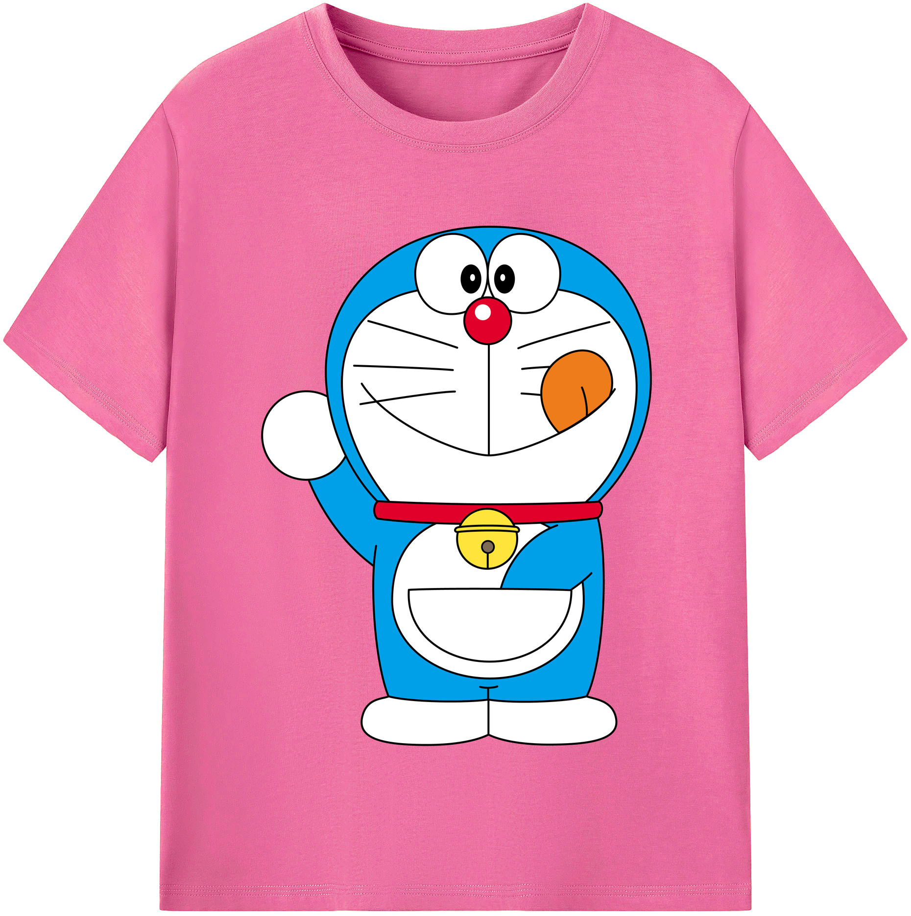 （画像用） ドラえもん Doraemon レディースカジュアルプリントTシャツ（綿100％）